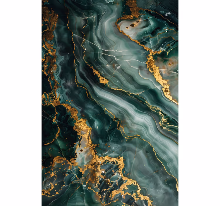 Luxusní imitace zeleného mramoru Roleta do koupelny - TenStickers