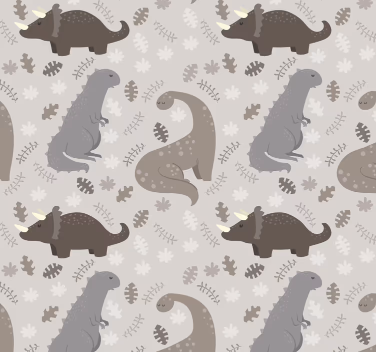 šedý vzor Roleta dinosaurus - TenStickers