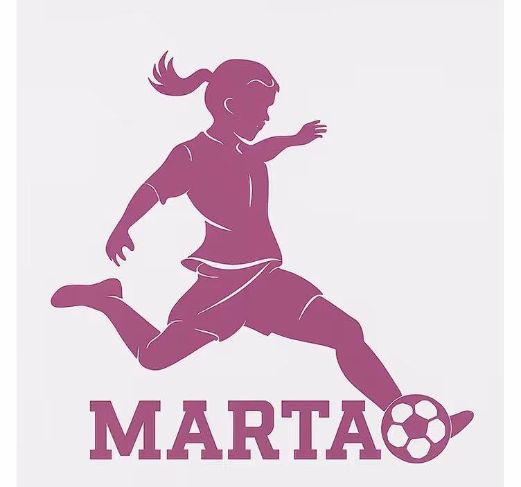 Dívka fotbalista Roleta děti - TenStickers