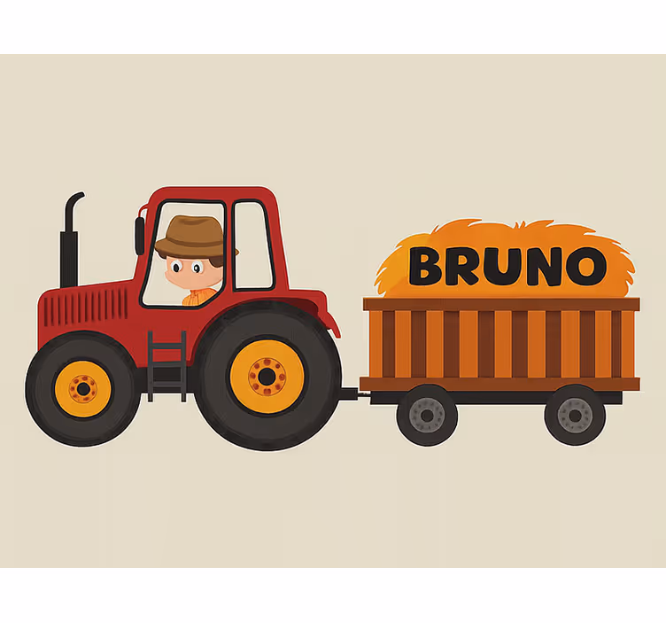 Design traktoru s názvem Roleta děti - TenStickers