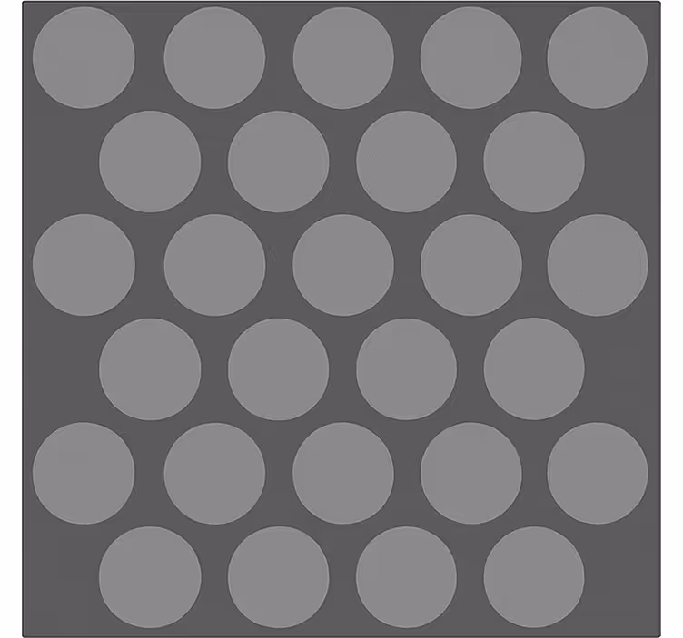 Texturované šedé kruhy Roleta do koupelny - TenStickers