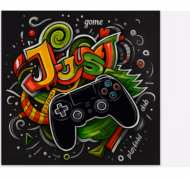 Graffiti jen herní ovladač Roleta Geek - TenStickers