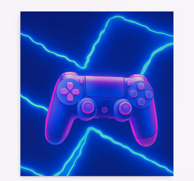3d neonový ovladač x Roleta Geek - TenStickers