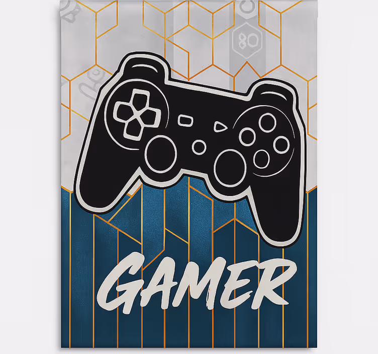 šestiúhelníkový design pro hráče Roleta Geek - TenStickers