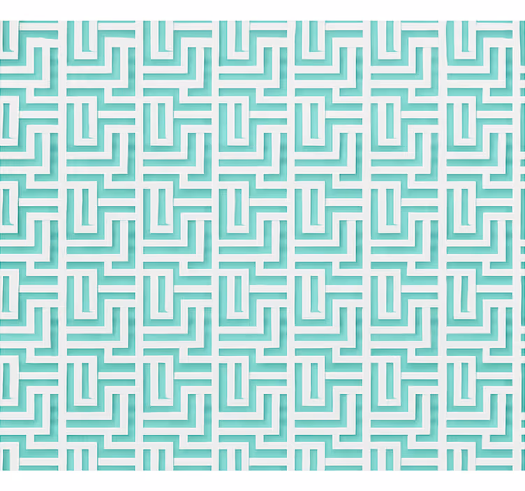 Efekt modrých geometrických čtverců Roleta do jídelny - TenStickers