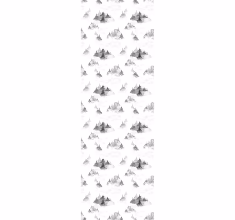 Roleta domácí kancelář silueta temného lesa - TenStickers