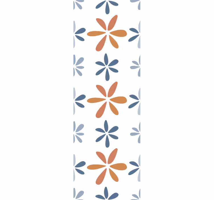 Roleta do jídelny s květinovými geometrickými vzory - TenStickers
