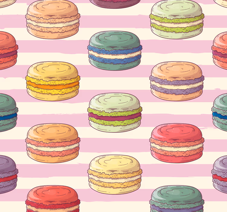 Roleta kuchyně s barevným vzorem makaronů - TenStickers