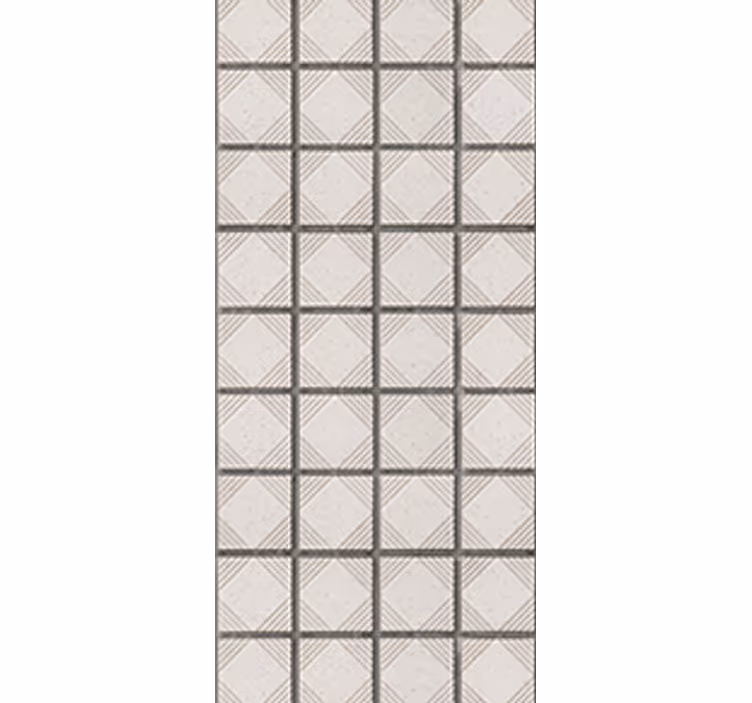 Roleta kuchyně bílé minimalistické abstraktní dlaždice - TenStickers