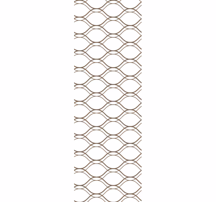 Roleta kuchyně hnědý vlnitý geometrický vzor - TenStickers