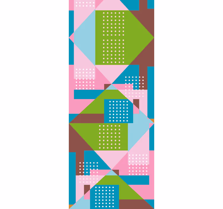 Roleta do jídelny s pastelovým geometrickým vzorem - TenStickers