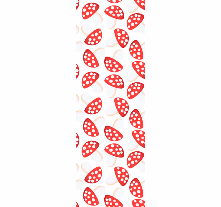 Roleta do jídelny klasické houby na bílém pozadí - TenStickers