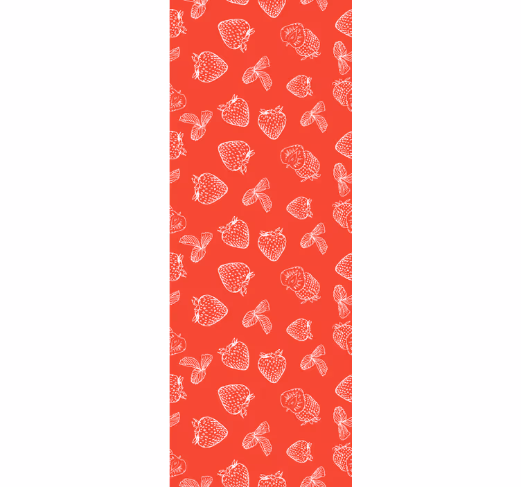 Roleta do jídelny s jemným vzorem jahod - TenStickers