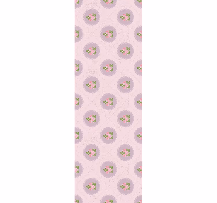 Roleta do jídelny v růžovém kostkovaném stylu - TenStickers