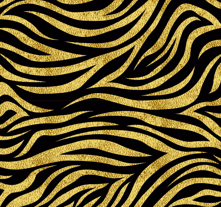 Roleta do jídelny s motivem zlaté zebry - TenStickers