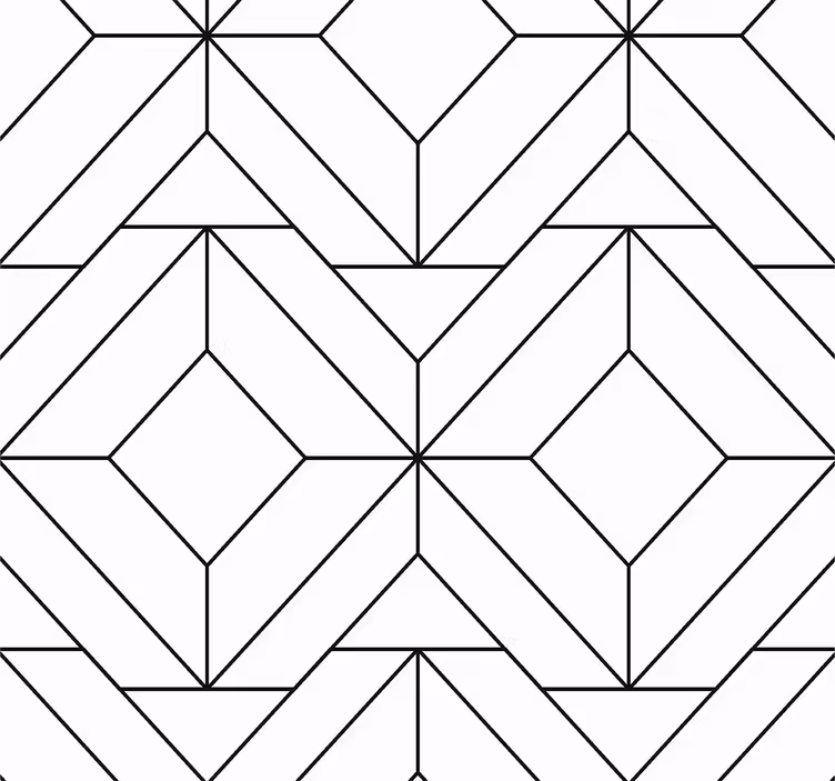 Roleta do jídelny s geometrickými vzory v nordickém stylu - TenStickers
