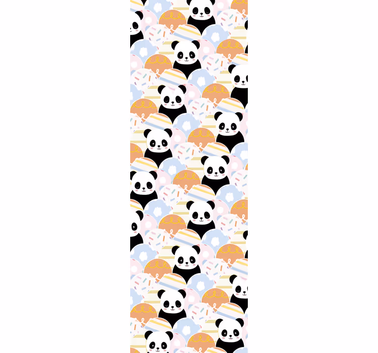 Roleta děti s designem patchwork panda - TenStickers