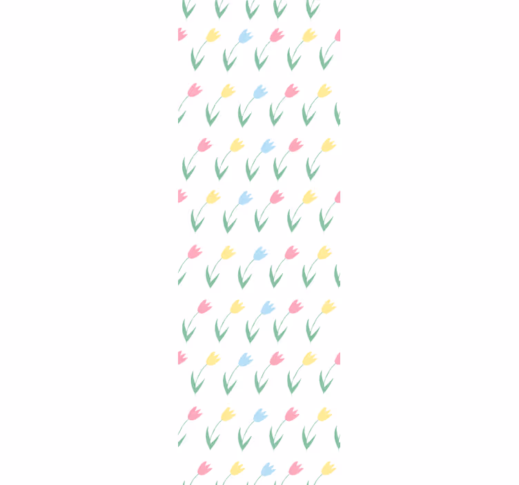 Roleta děti s barevným vzorem tulipánů - TenStickers