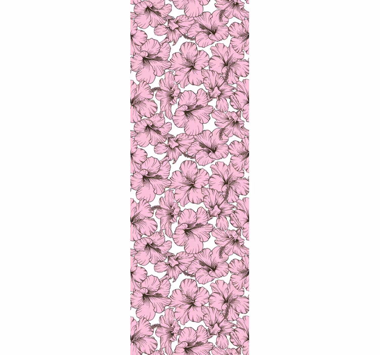 Roleta děti s růžovým květinovým hibiskem - TenStickers
