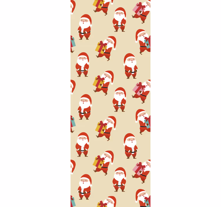Roleta děti Šťastný santa a vánoční dárky - TenStickers