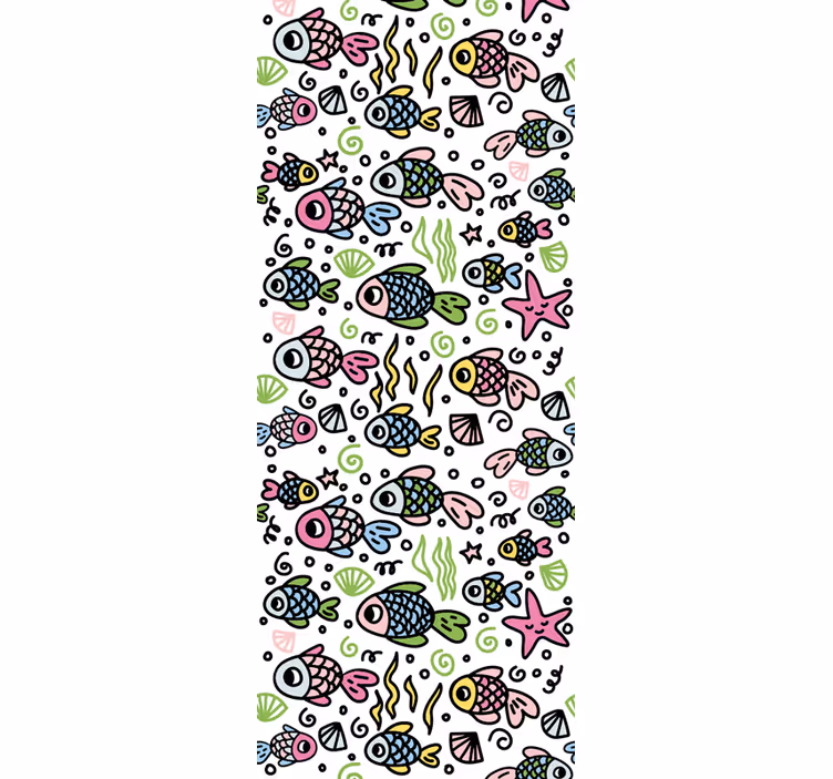 Roleta děti s multicolor rybičkami - TenStickers