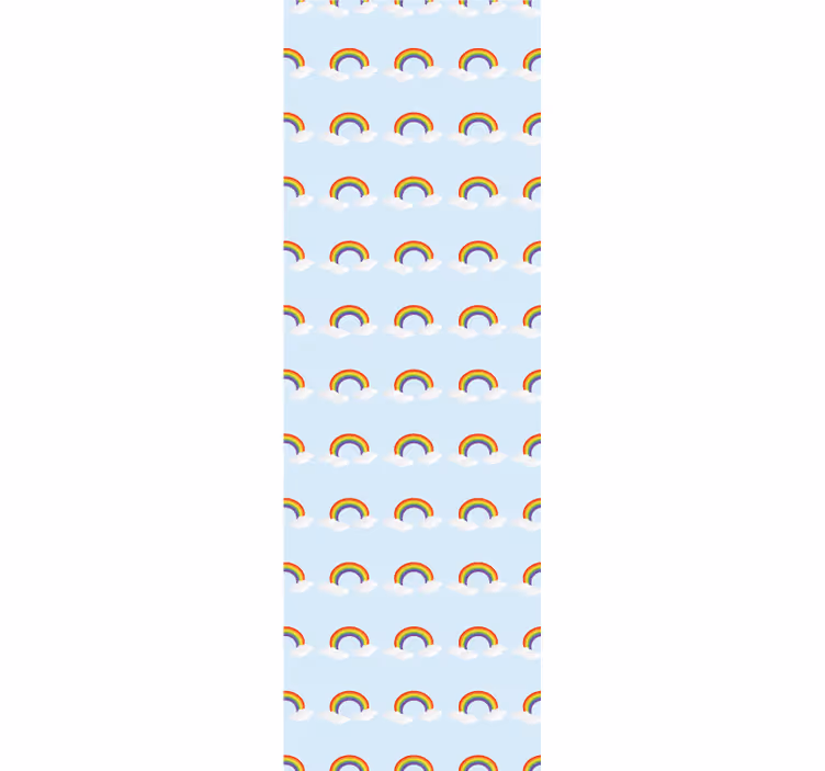 Roleta děti s barevnou duhou a mraky - TenStickers