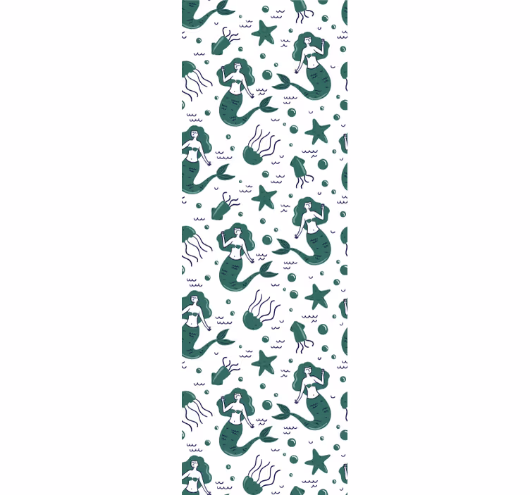 Roleta děti zelené mořské víly - TenStickers