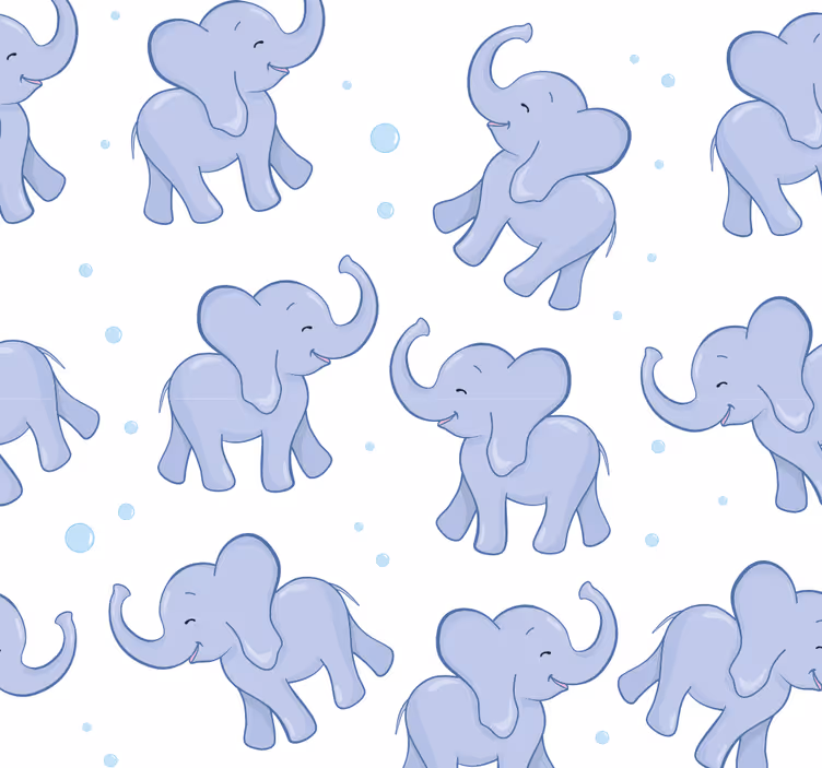 Roleta děti sloník a bubliny - TenStickers