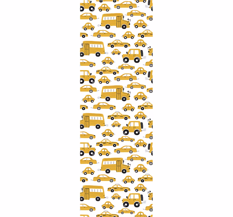 Roleta děti s roztomilým žlutým autem - TenStickers