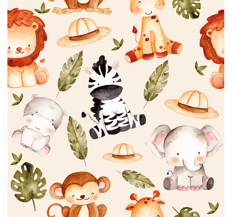 Roleta děti béžové safari - TenStickers