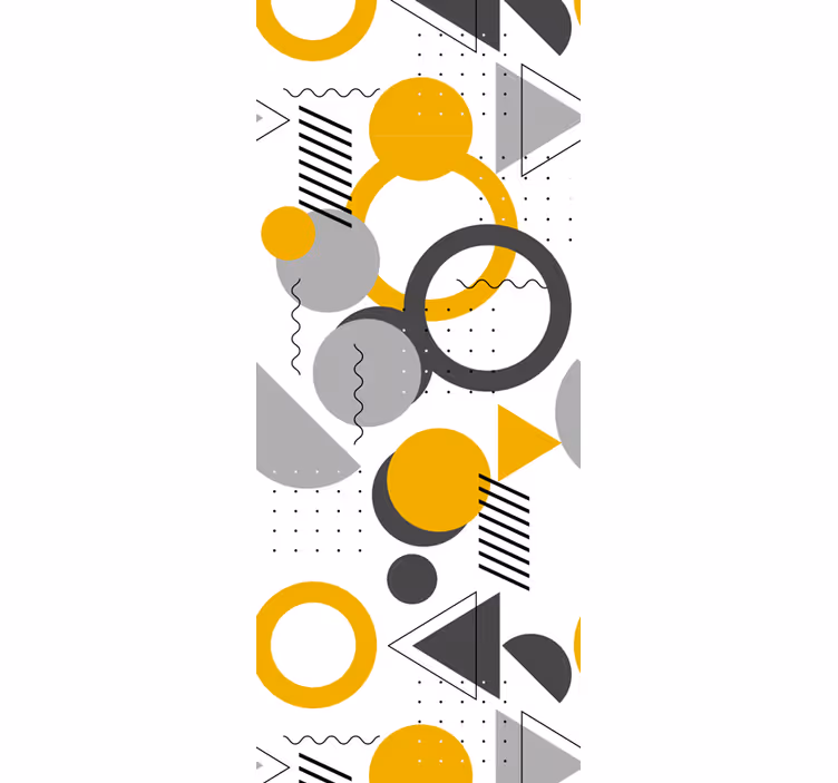 Roleta kancelář retro geometrický vzor - TenStickers