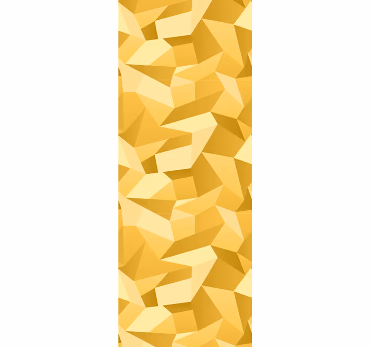 Roleta kancelář 3d zlaté geometrické tvary - TenStickers
