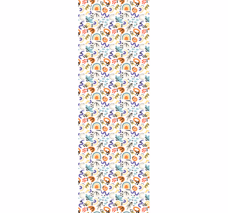 Roleta kancelář s organickým plochým vzorem - TenStickers