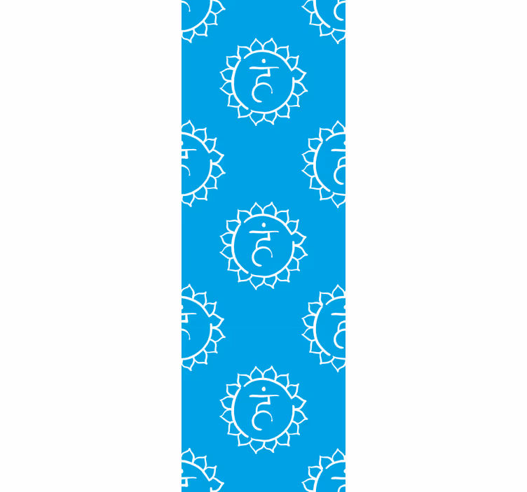 Roleta kancelář symbol hrdlové Čakry - TenStickers