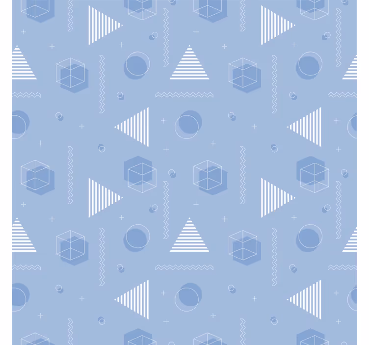 Roleta pro teenagery geometrická modrá - TenStickers