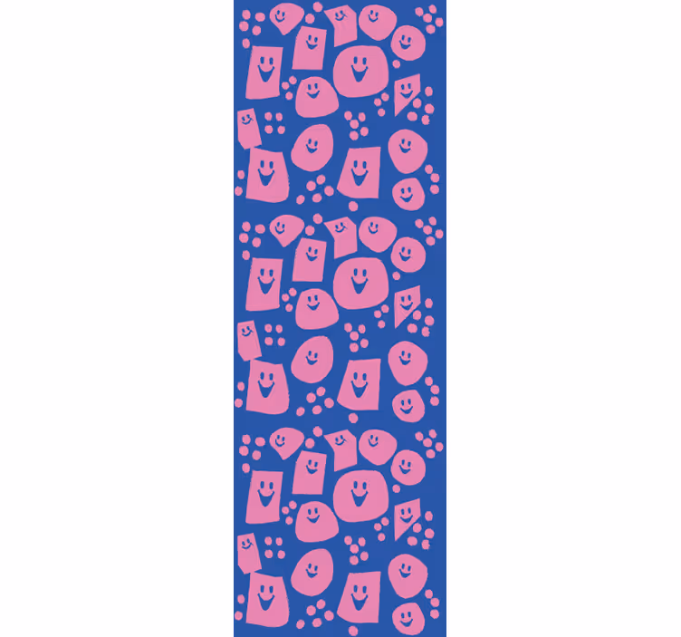 Roleta pro teenagery s geometrickými úsměvy - TenStickers