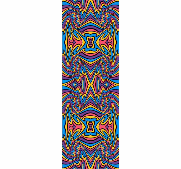 Roleta pro teenagery živé barvy a groovy linie - TenStickers