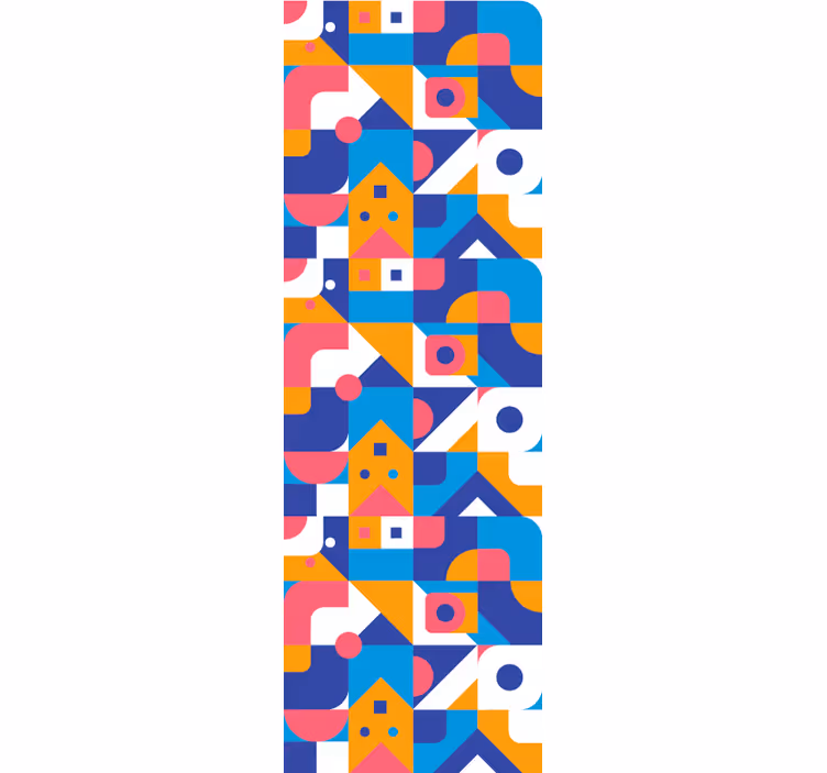 Roleta pro teenagery barevná geometrická mozaika - TenStickers