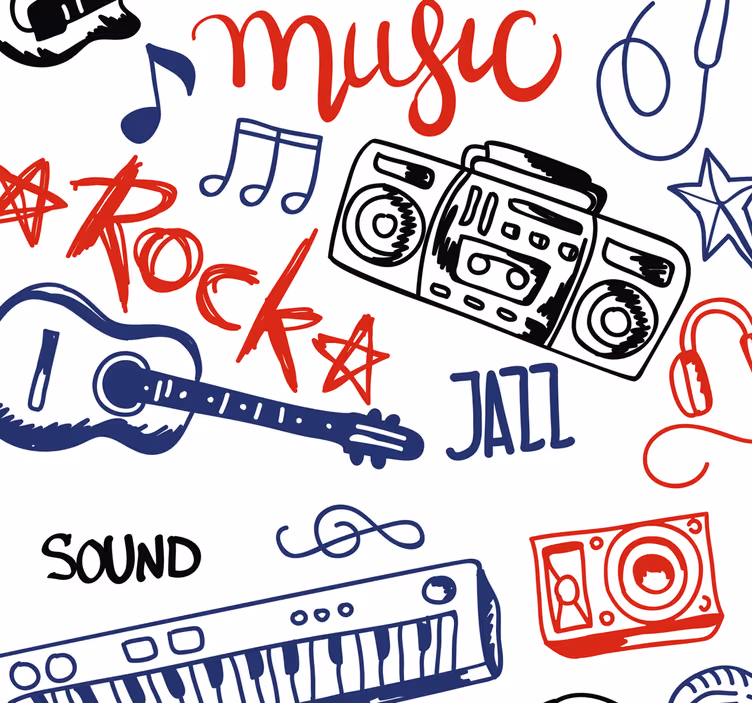 Roleta pro teenagery hudební nástroje - TenStickers
