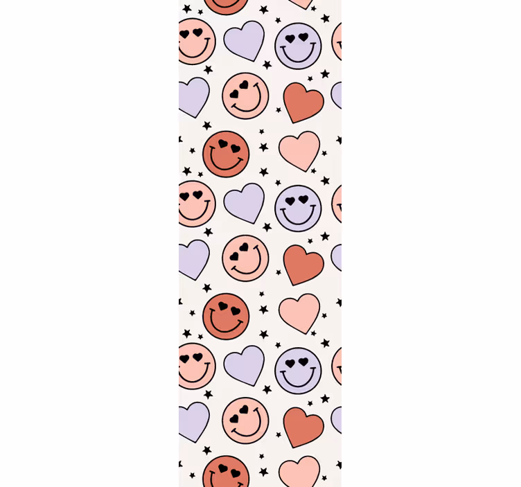 Roleta pro teenagery s úsměvy a srdíčky - TenStickers
