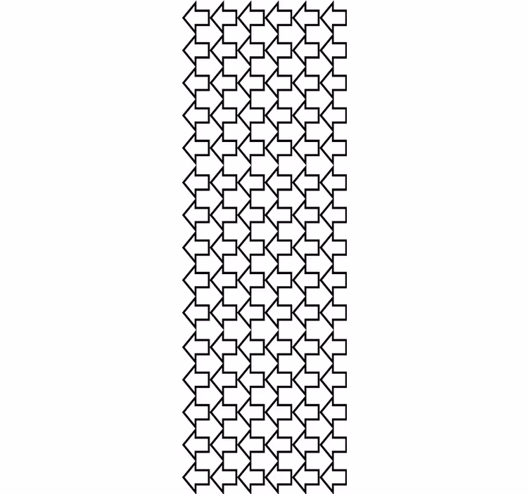 Moderní roleta s geometrickým vzorem šipek - TenStickers