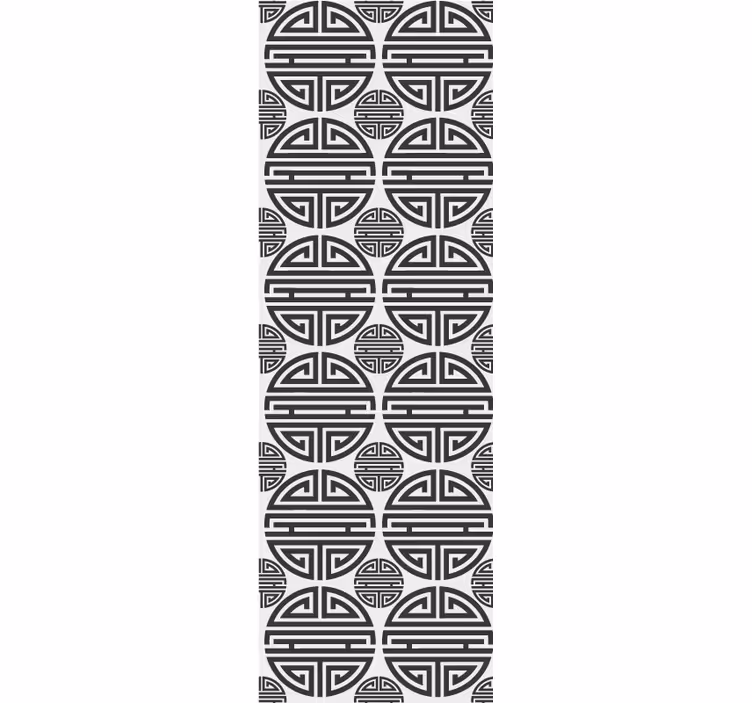 Moderní roleta s geometrickým vzorem v asijském stylu - TenStickers