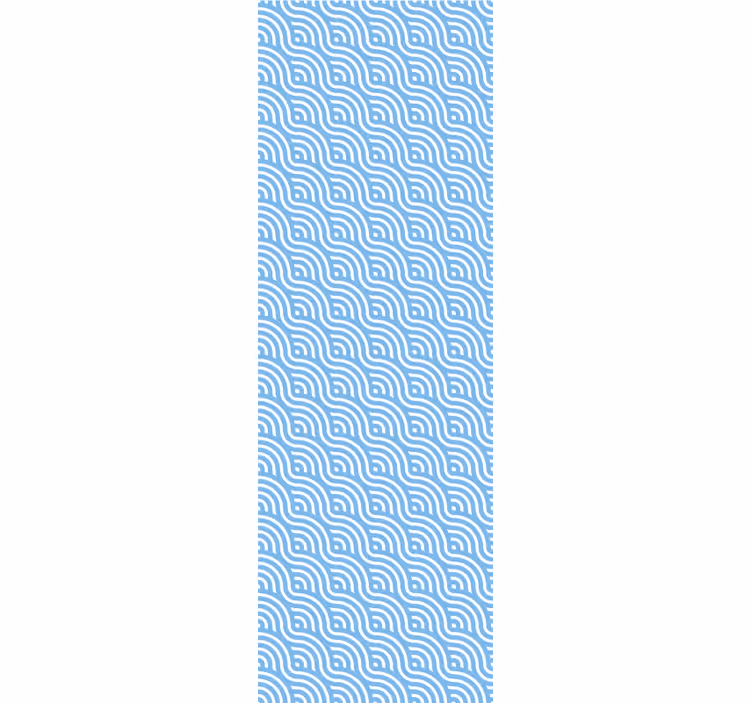 Moderní roleta malé modré vlny - TenStickers