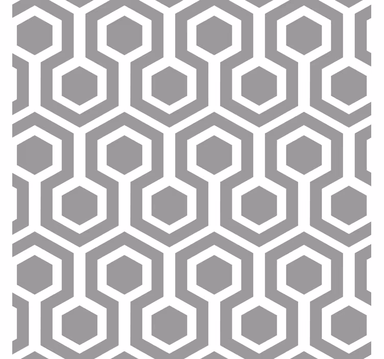 Šedá roleta s hexagonálním vzorem - TenStickers