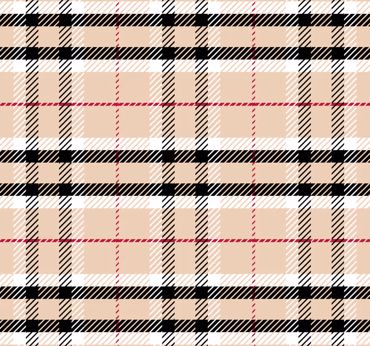 Růžová roleta v tartanu burberry - TenStickers