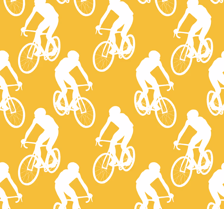 Žlutá roleta pro cyklisty - TenStickers
