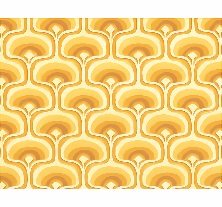 Žlutá roleta s retro žlutým vzorem - TenStickers
