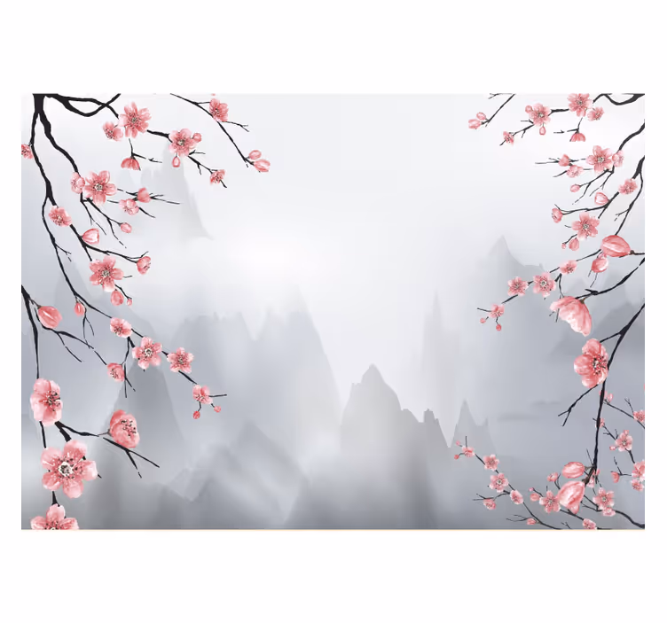 Roleta kuchyně japonské třešňové větve - TenStickers