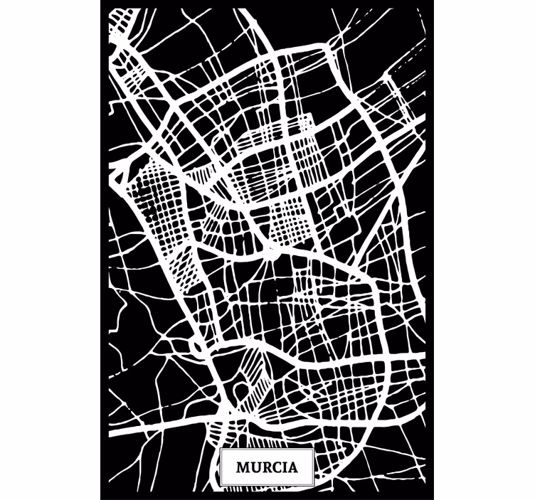 Roleta do obývacího pokoje mapa topografická murcia - TenStickers