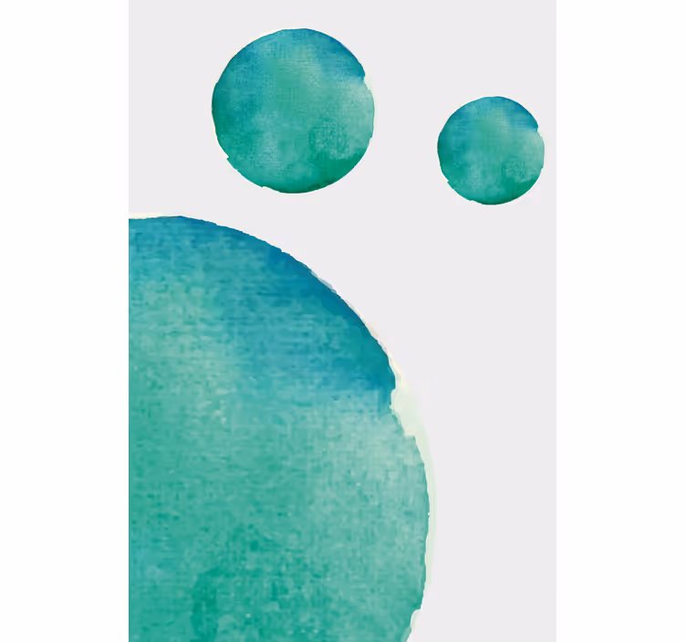 Roleta do obývacího pokoje akvarelová aquamarínová - TenStickers